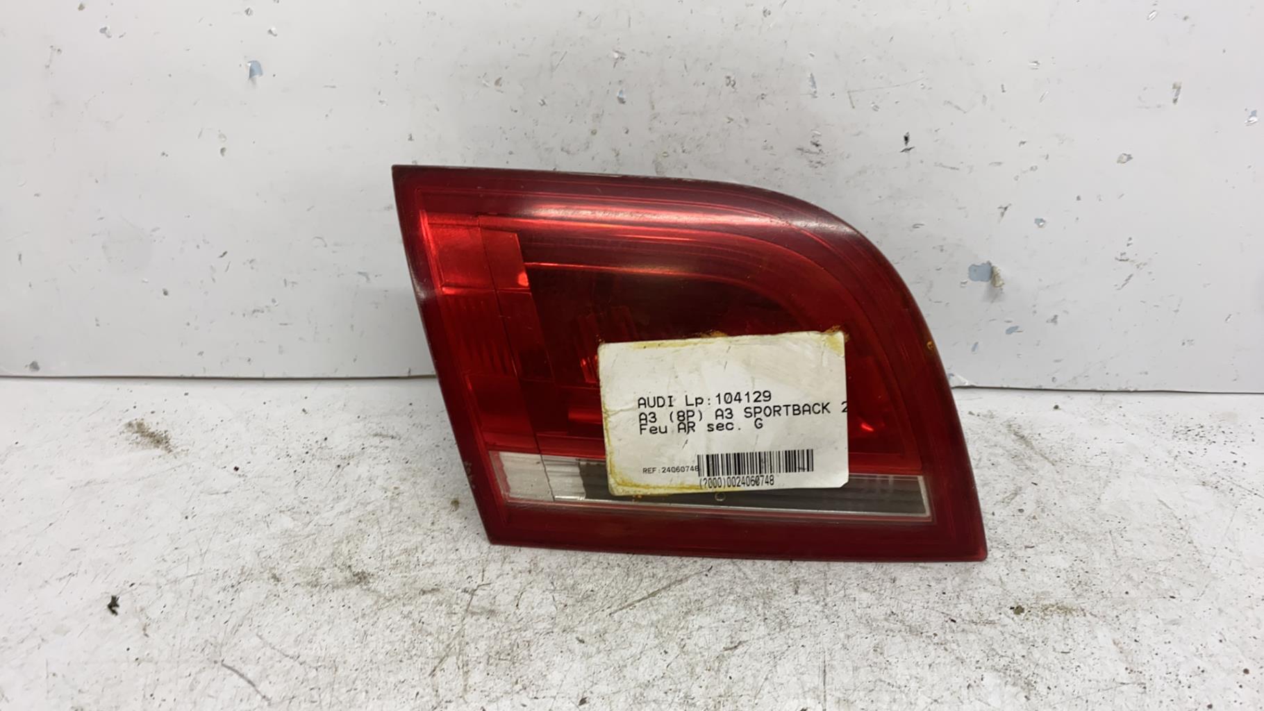 Feu arriere secondaire gauche (feux) audi a3 2 sportback phase 2