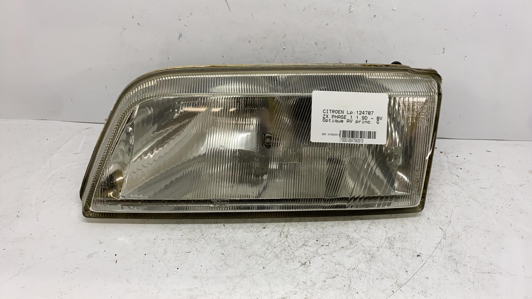 Optique avant principal gauche (feux)(phare) citroen zx phase 1