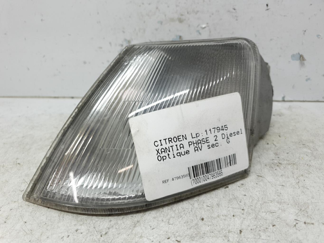 Optique avant secondaire gauche (feux)(clignotant) citroen xantia phase 2