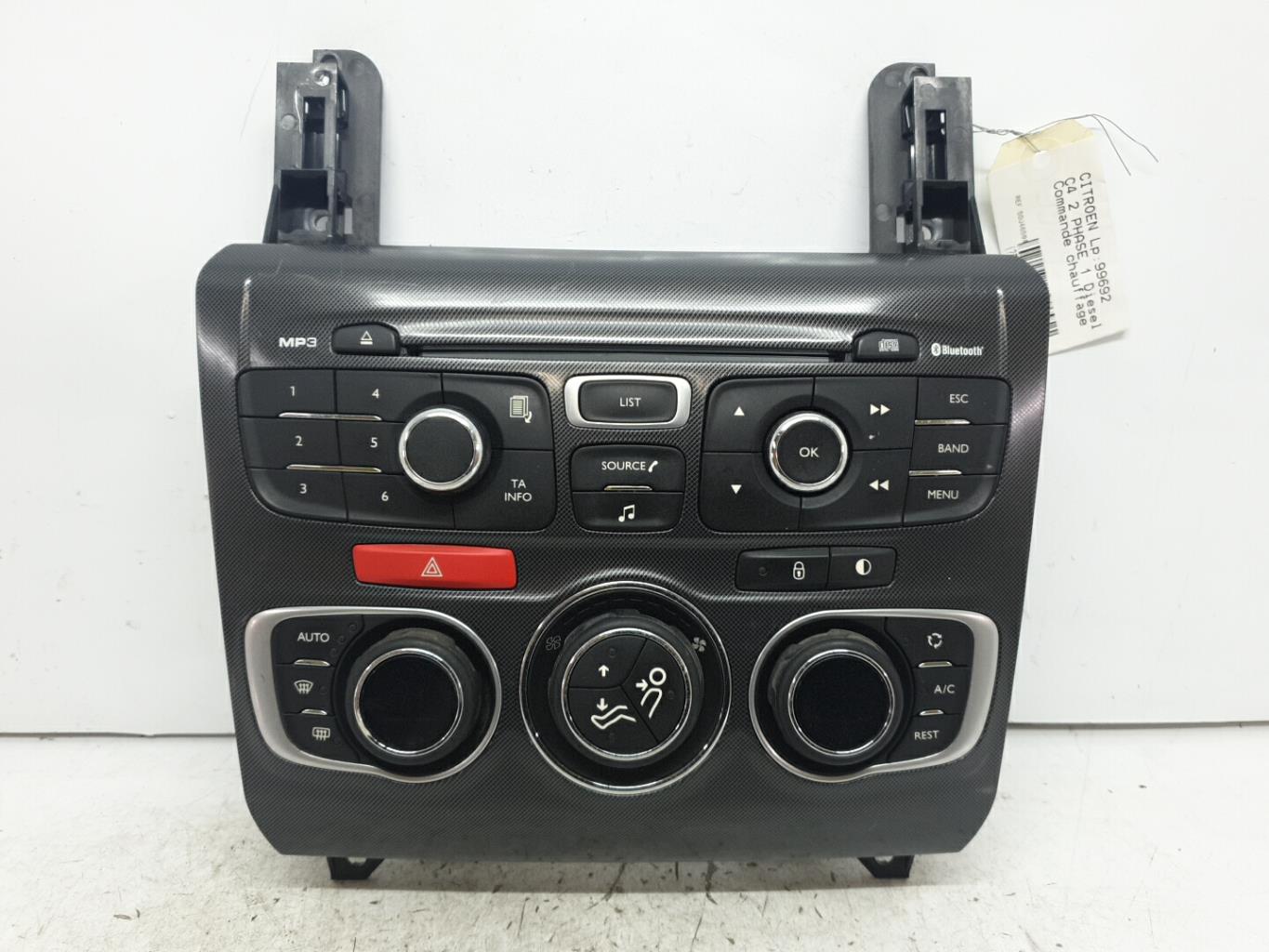 Commande chauffage citroen c4 2 phase 1