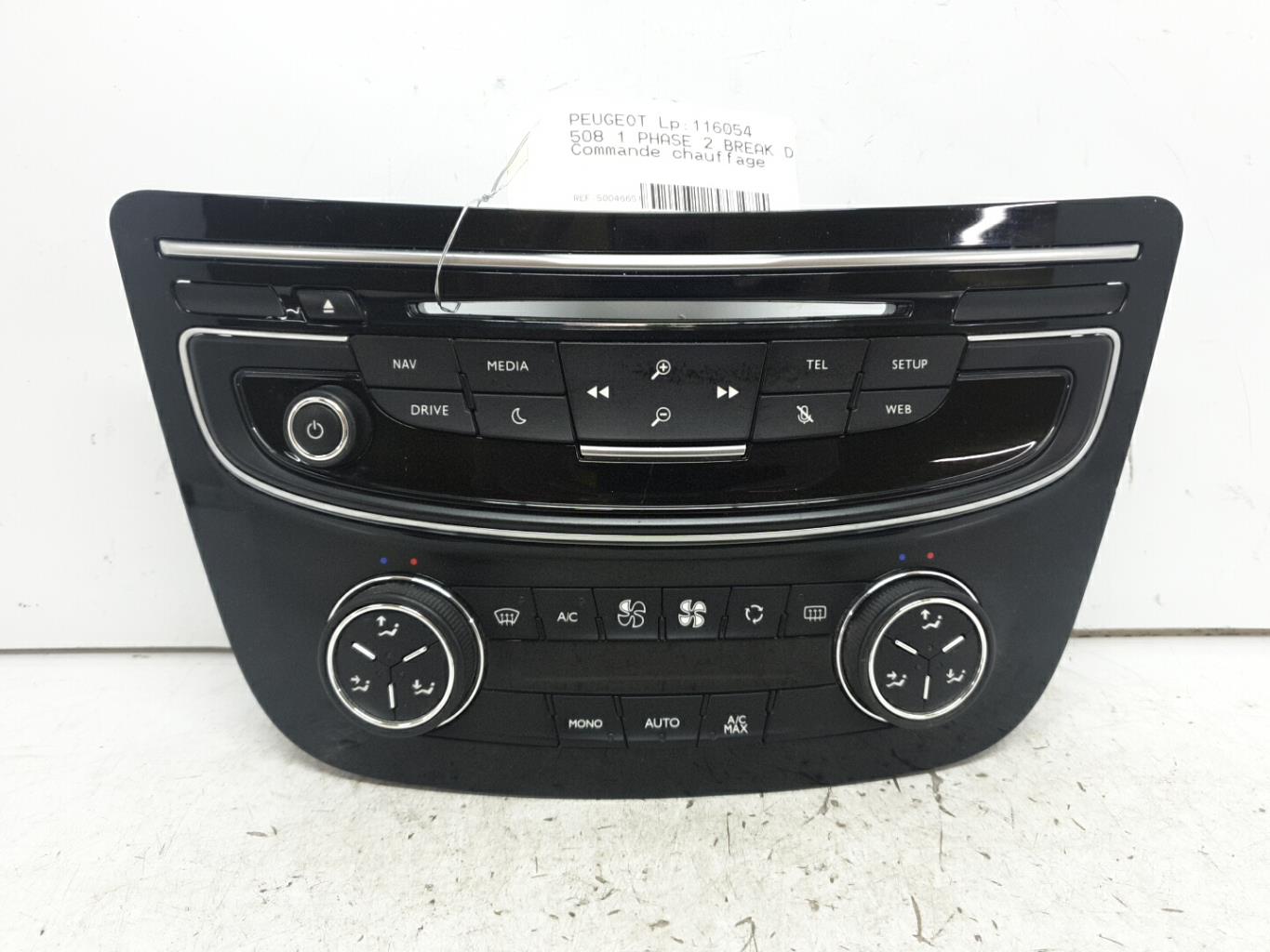 Commande chauffage peugeot 508 1 sw phase 2 break
