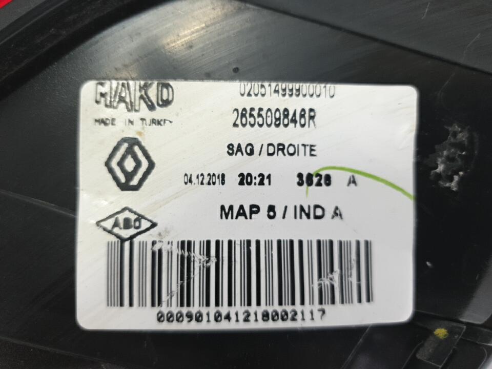 Feu arriere principal droit (feux) renault clio 4 phase 2