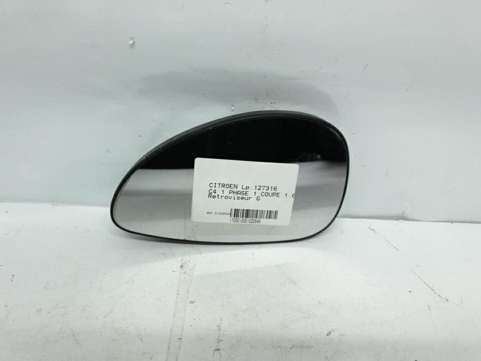 Glace retroviseur gauche citroen c4 1 phase 1 coupe