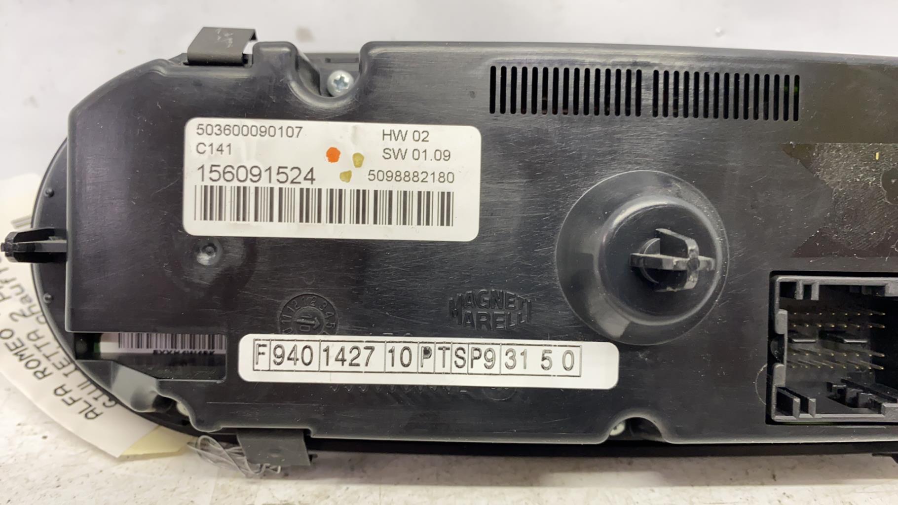 Commande chauffage alfa romeo giulietta 2 phase 1