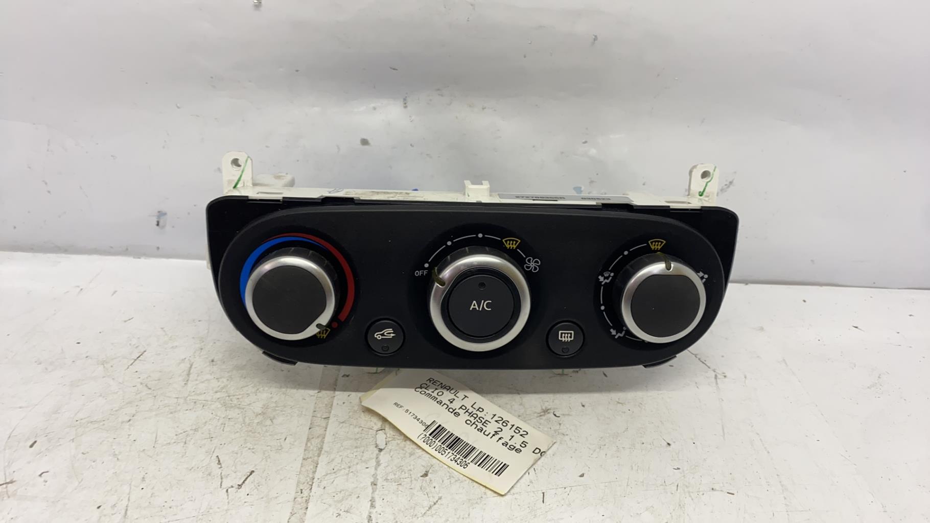 Commande chauffage renault clio 4 phase 2