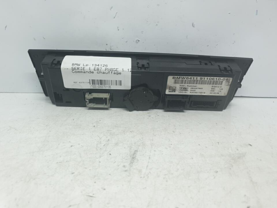 Commande chauffage bmw serie 1 e87 phase 1