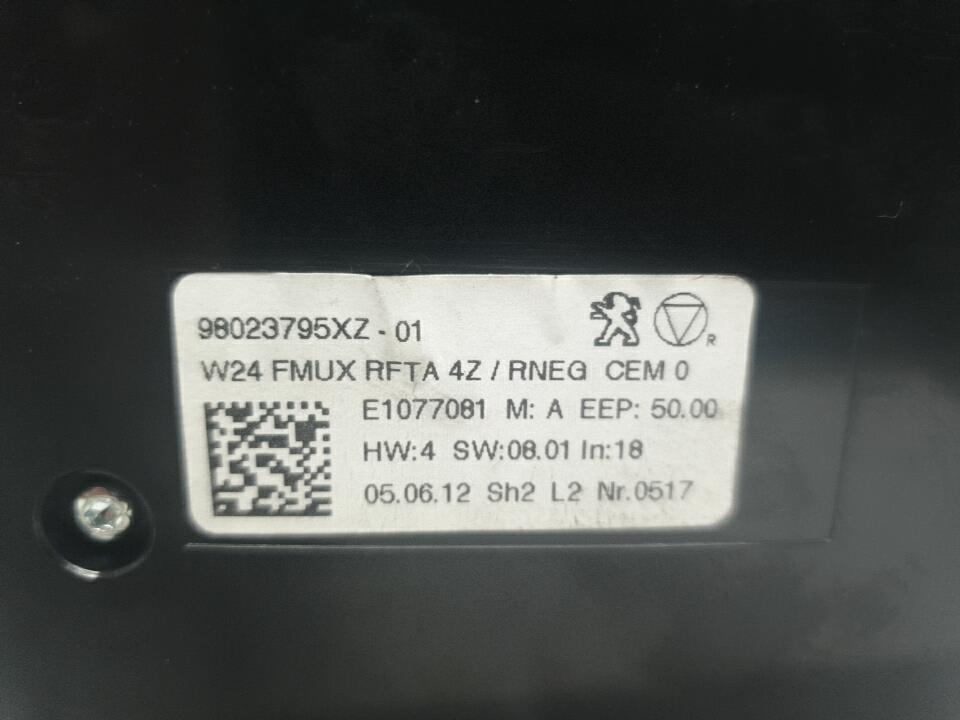 Commande chauffage peugeot 508 1 phase 1