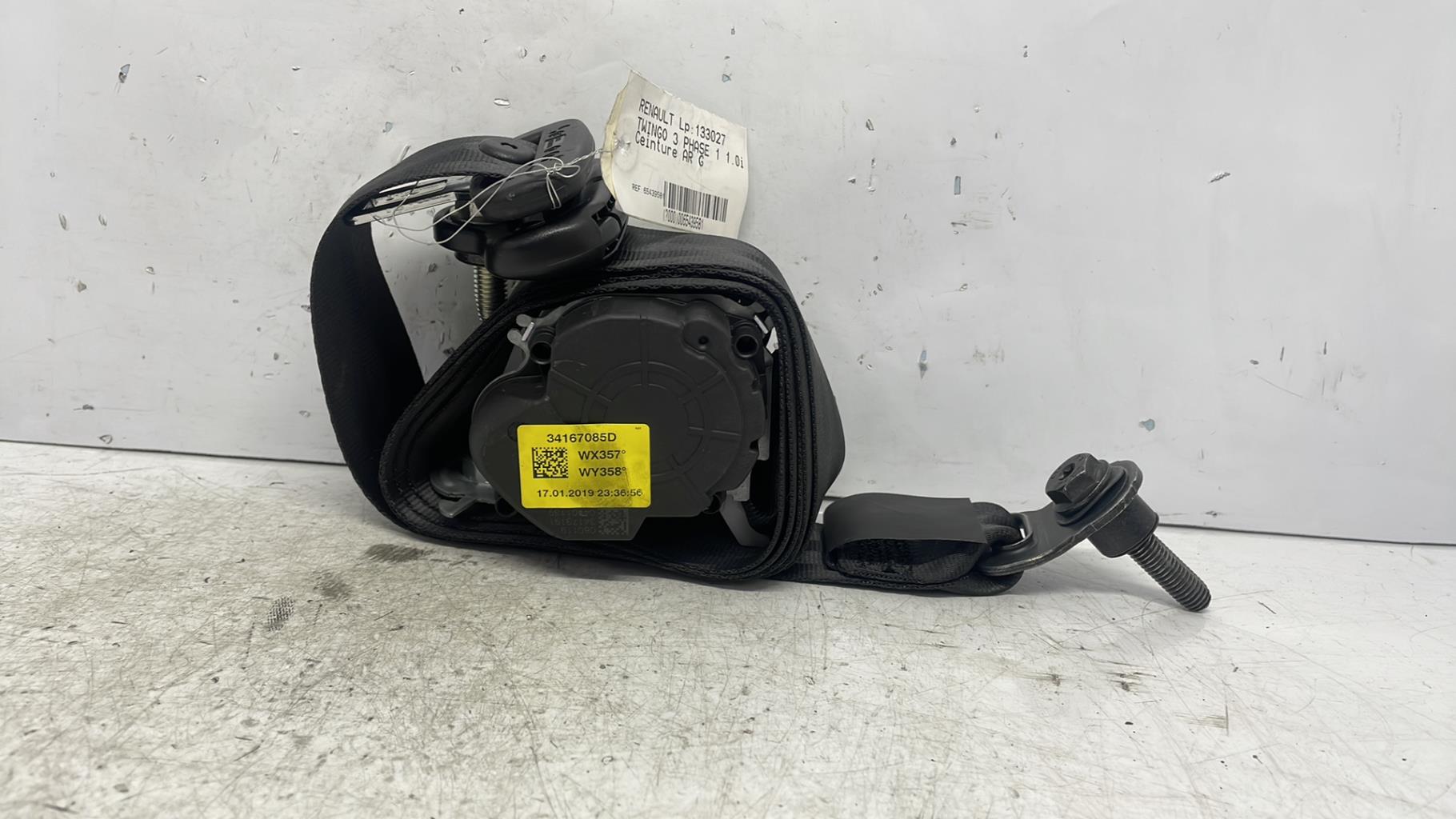 Ceinture arriere gauche renault twingo 3 phase 1