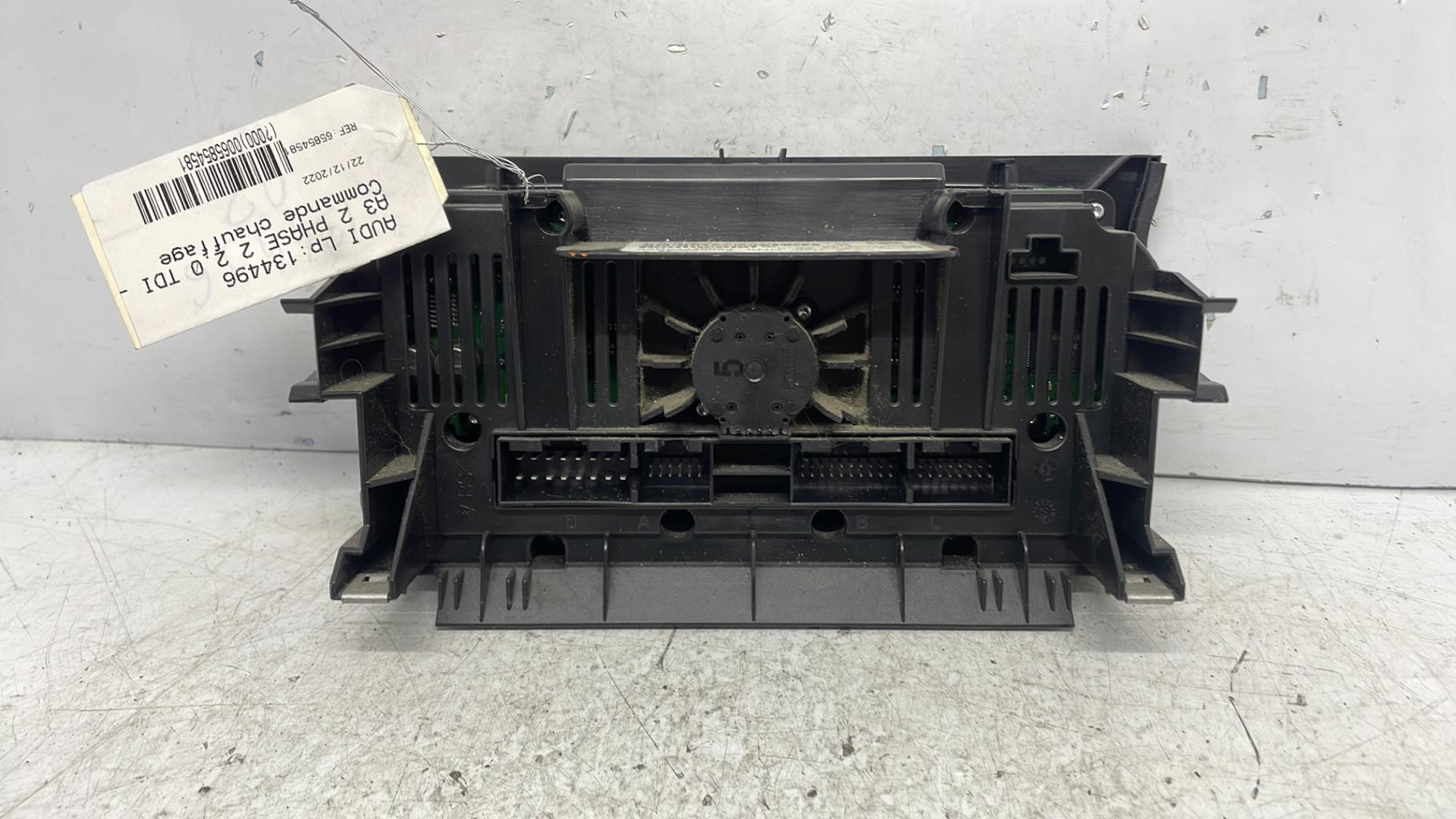 Commande chauffage audi a3 2 phase 2