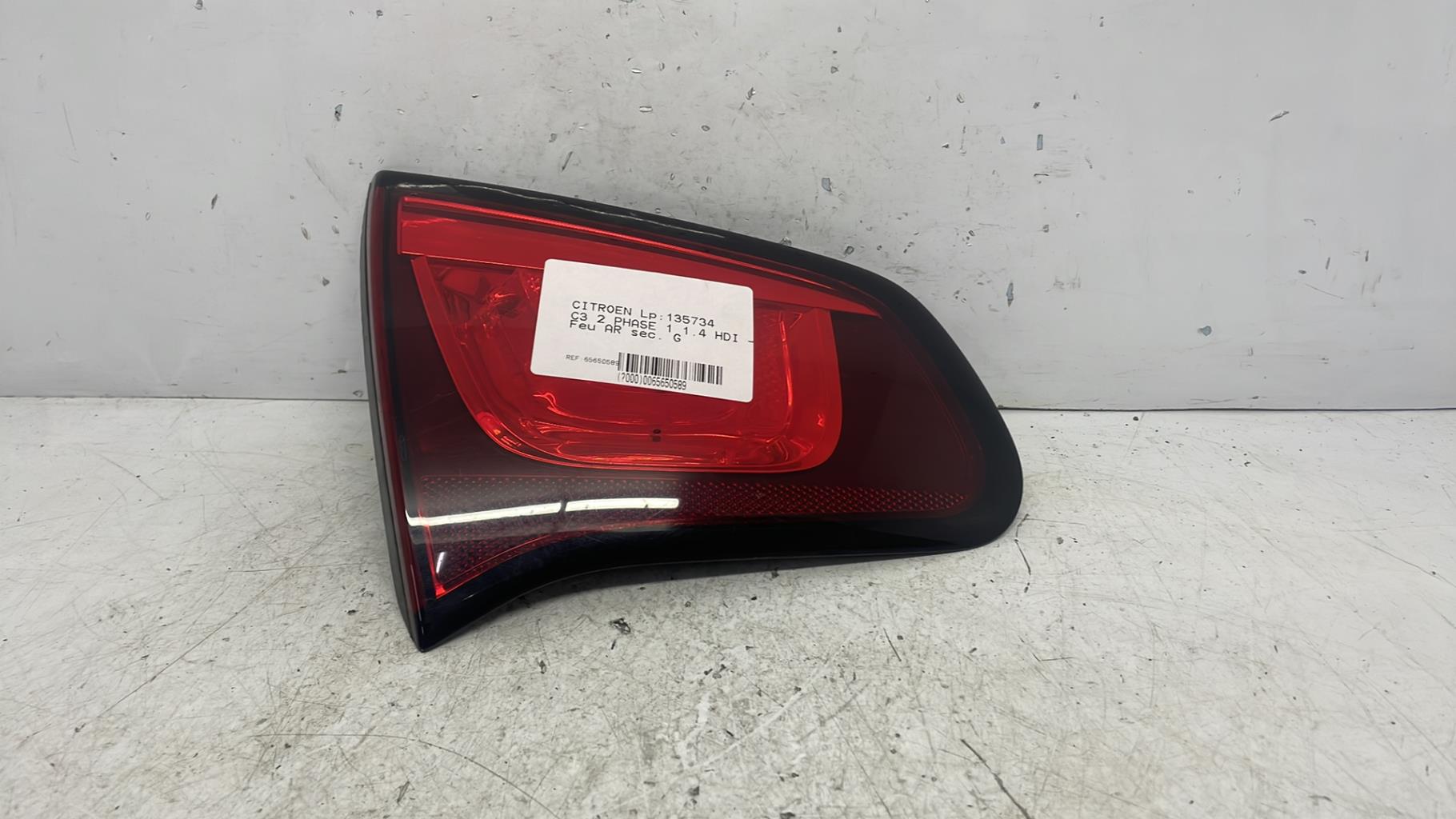 Feu arriere secondaire gauche (feux) citroen c3 2 phase 1