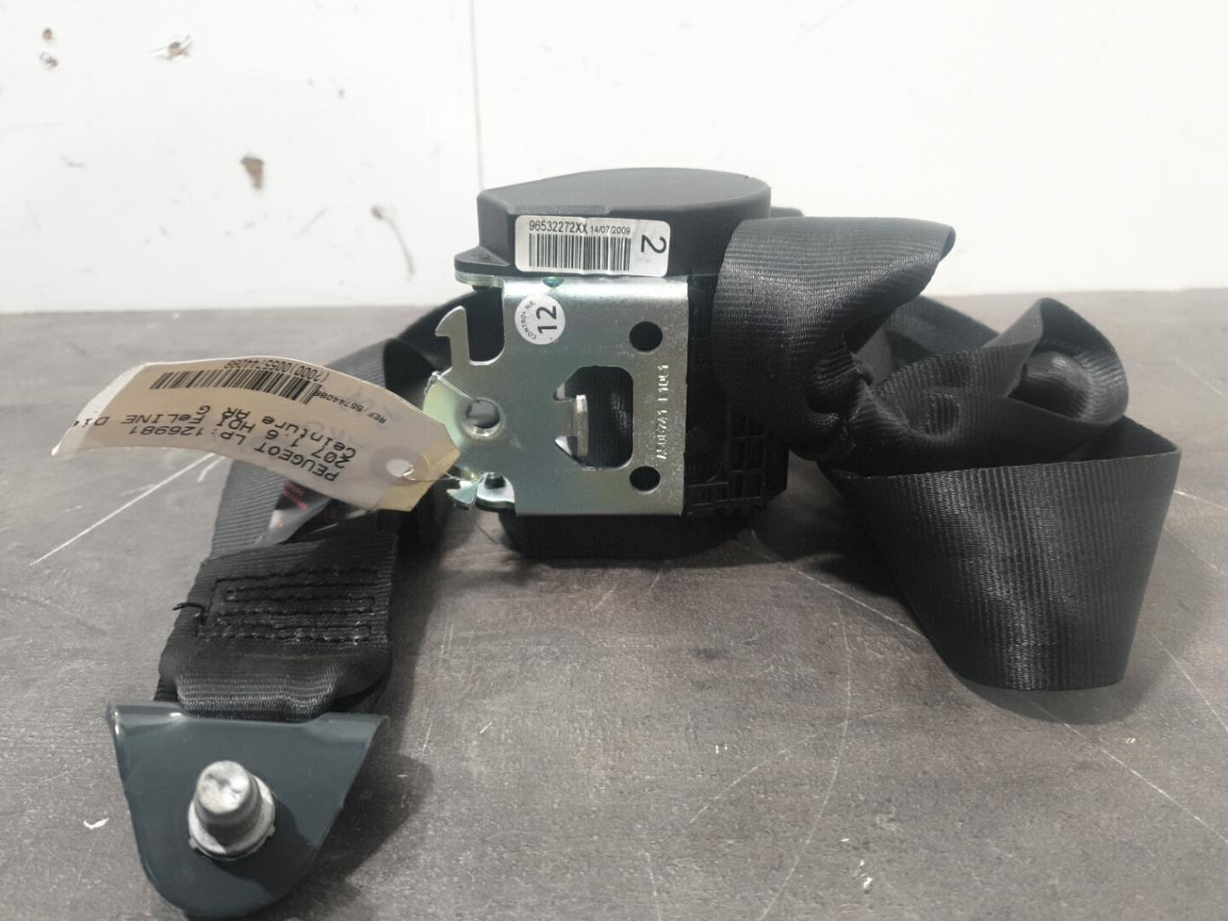 Ceinture arriere gauche peugeot 207 phase 2 cabriolet