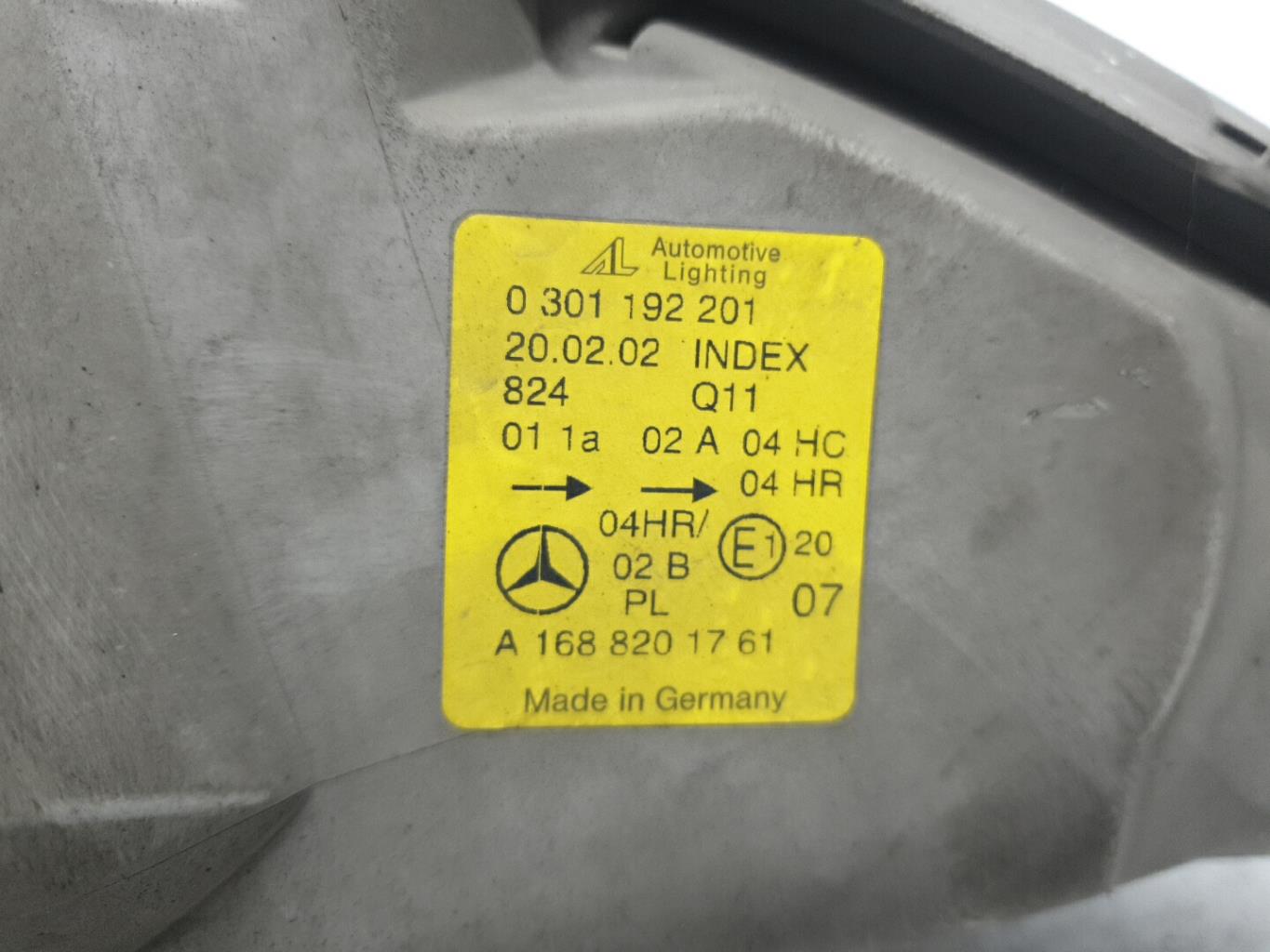 Optique avant principal gauche (feux)(phare) mercedes classe a 168 phase 2