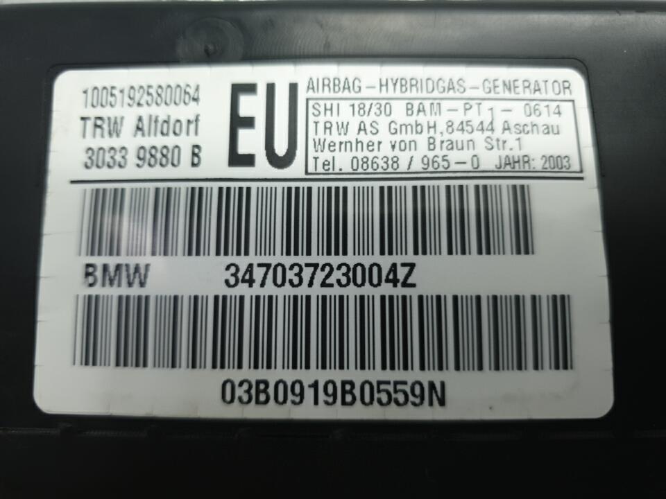 Air bag lateral droit bmw serie 3 e46 touring phase 2 break