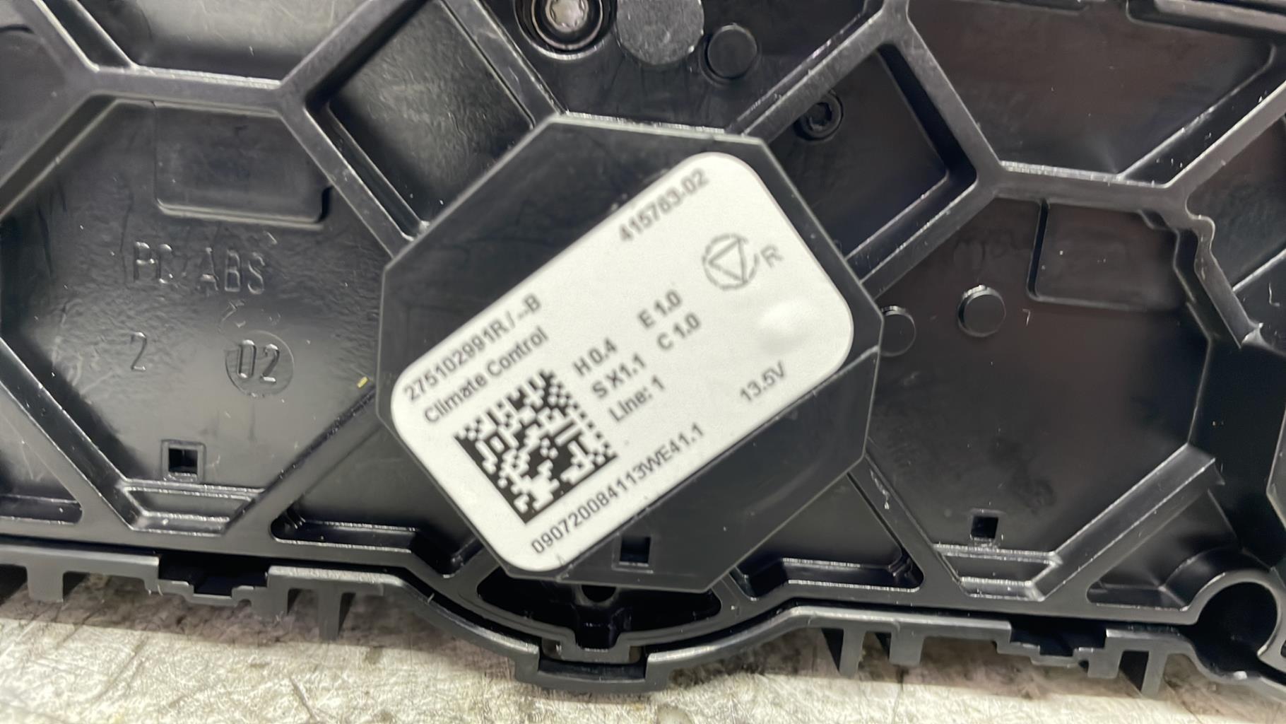 Commande chauffage renault zoe 1