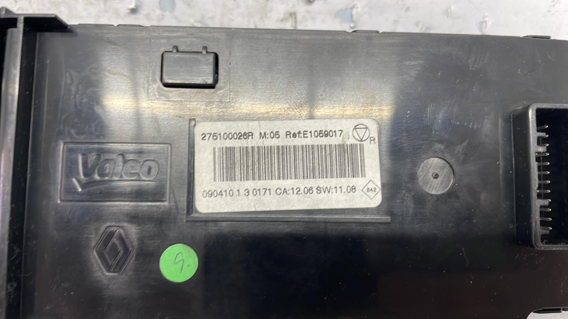 Commande chauffage renault scenic 3 phase 1
