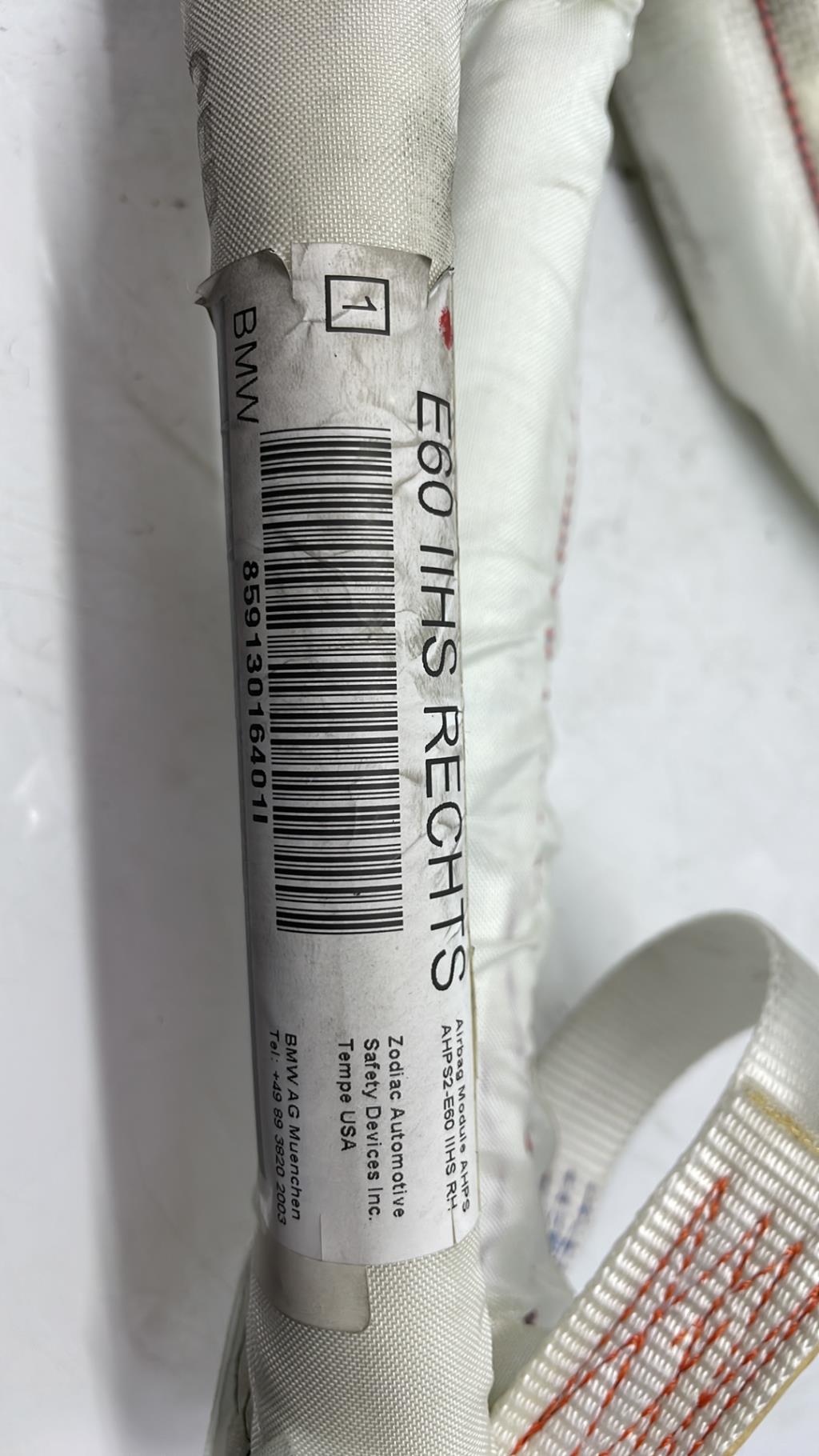 Air bag rideau droit bmw serie 5 e60 phase 2