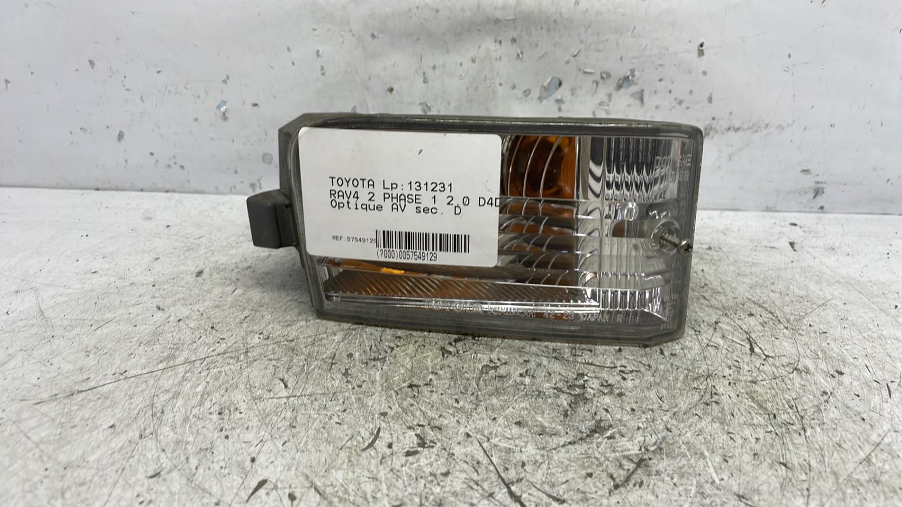 Optique avant secondaire droit (feux)(clignotant) toyota rav 4 2000 phase 1
