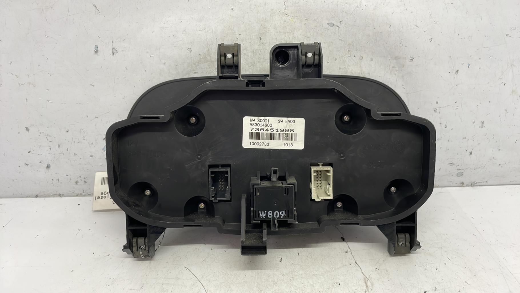 Commande chauffage fiat 500 2 phase 1