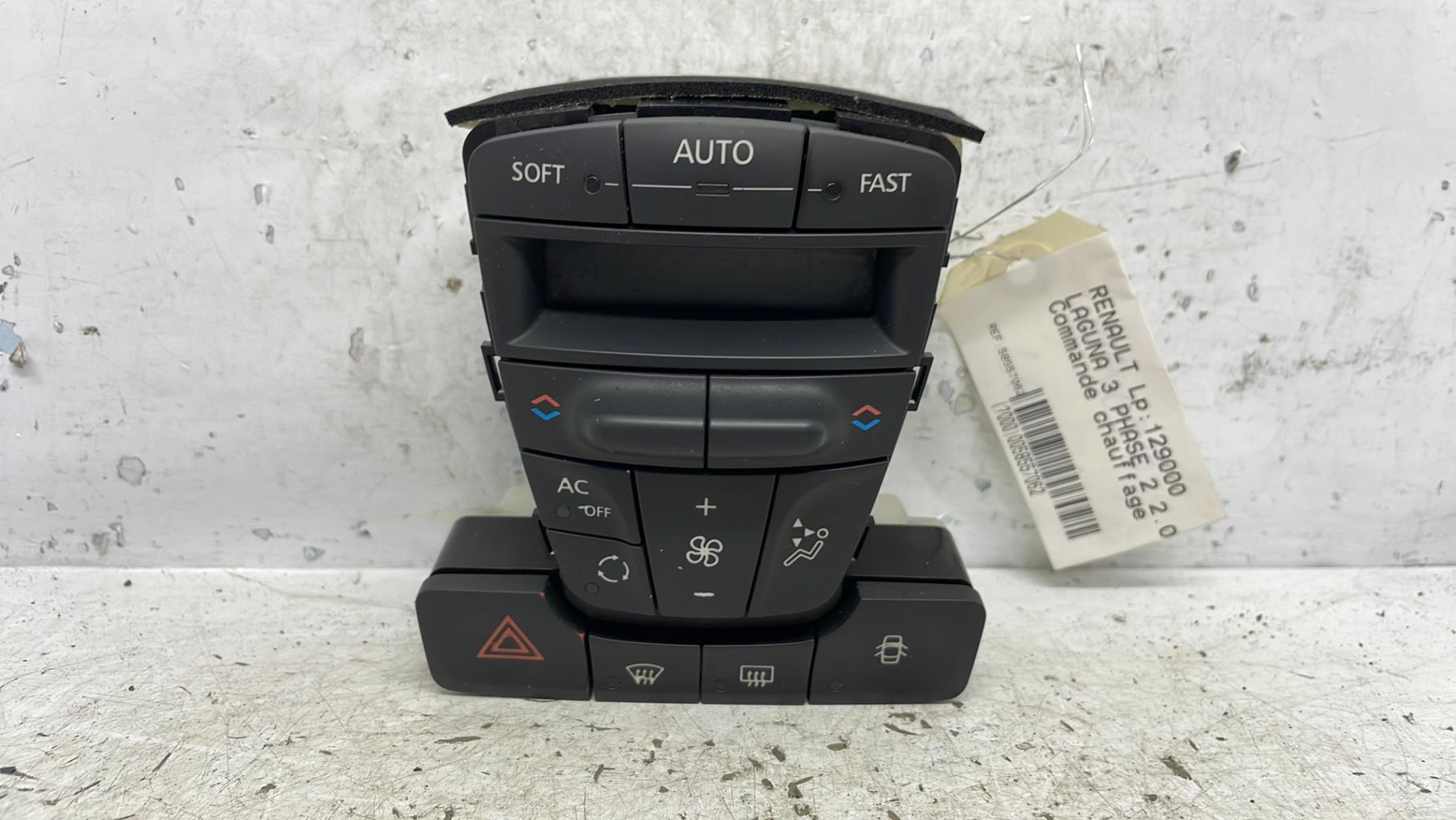 Commande chauffage renault laguna 3 phase 2