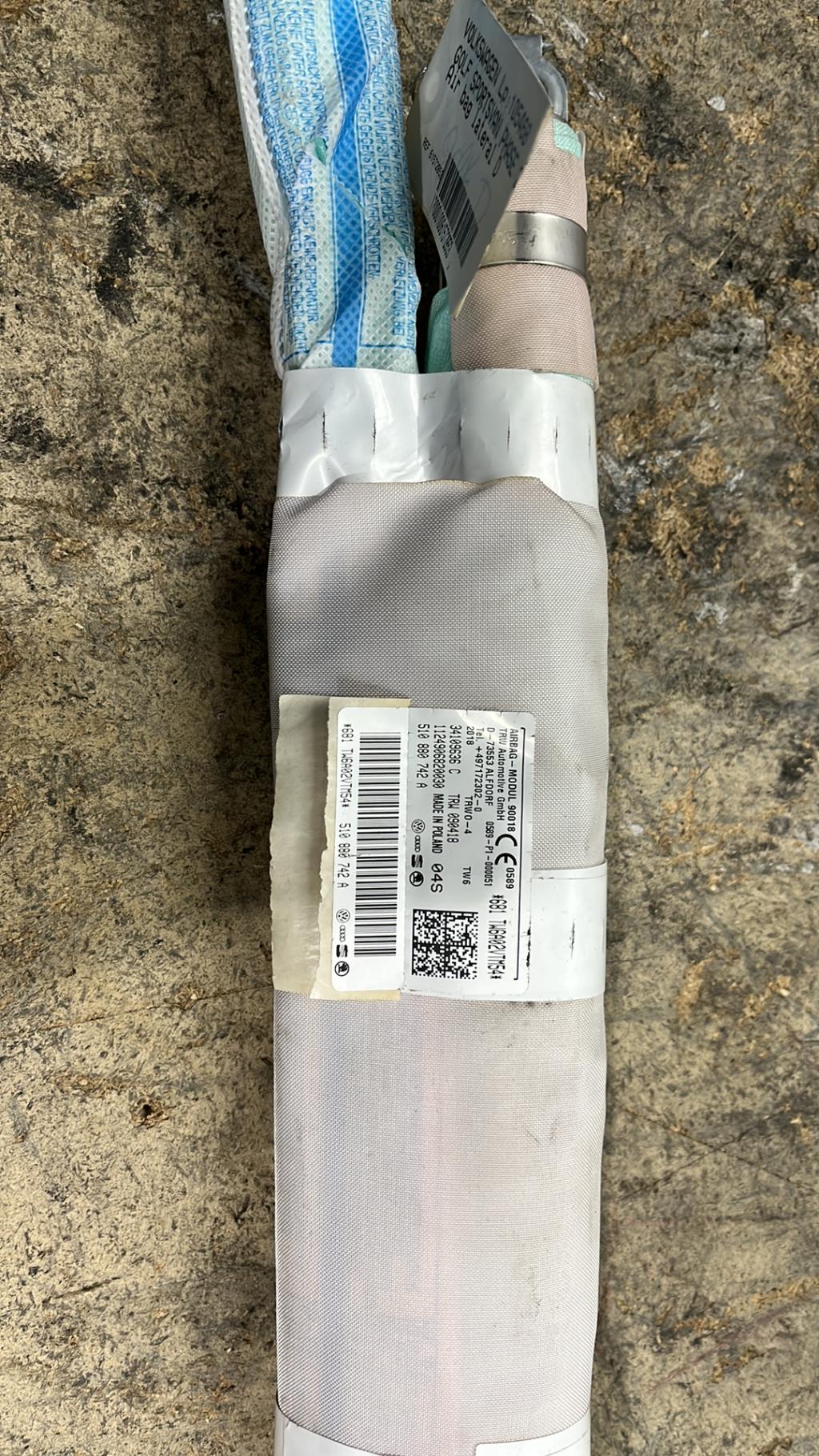 Air bag rideau droit volkswagen golf sportsvan phase 2