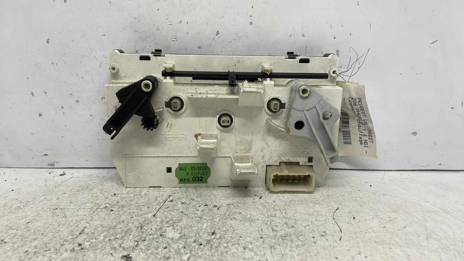 Commande chauffage peugeot 206 phase 2