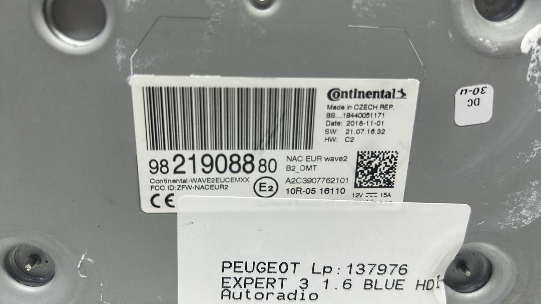 Autoradio peugeot expert 3 phase 1