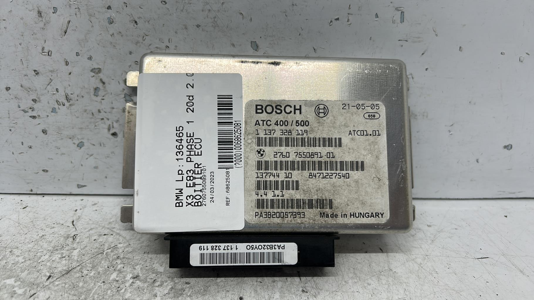 Calculateur bmw x3 e83 phase 1