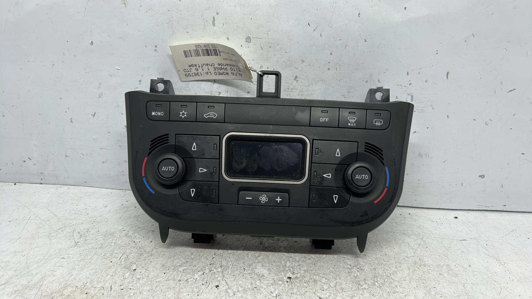 Commande chauffage alfa romeo mito phase 1