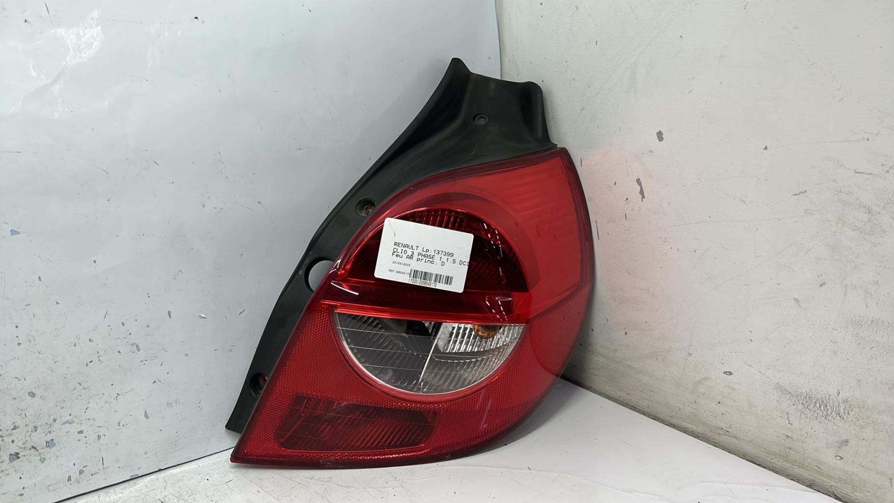 Feu arriere principal droit (feux) renault clio 3 phase 1