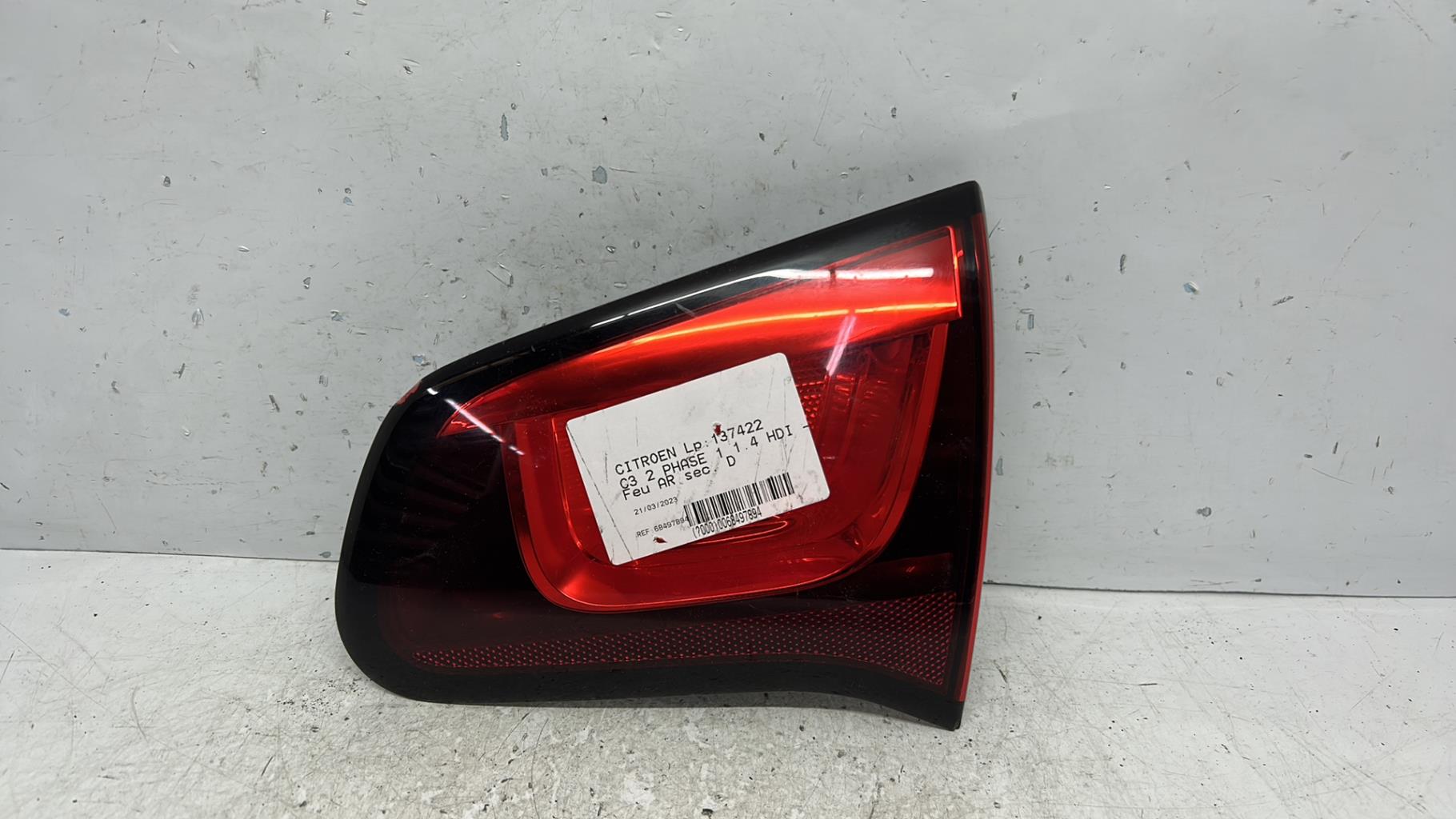 Feu arriere secondaire droit (feux) citroen c3 2 phase 1