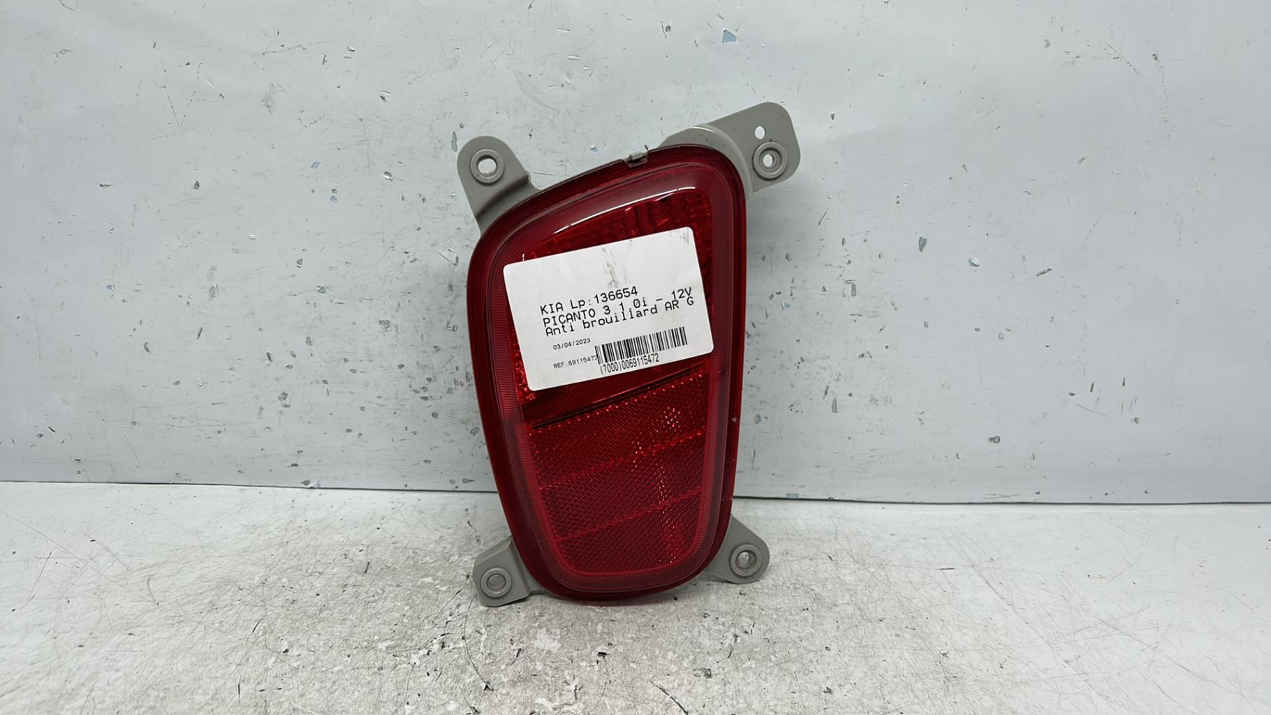 Anti brouillard arriere gauche kia picanto 3