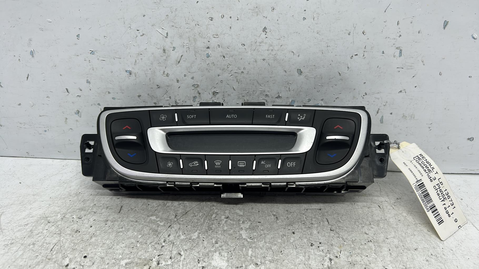 Commande chauffage renault megane 3 phase 1