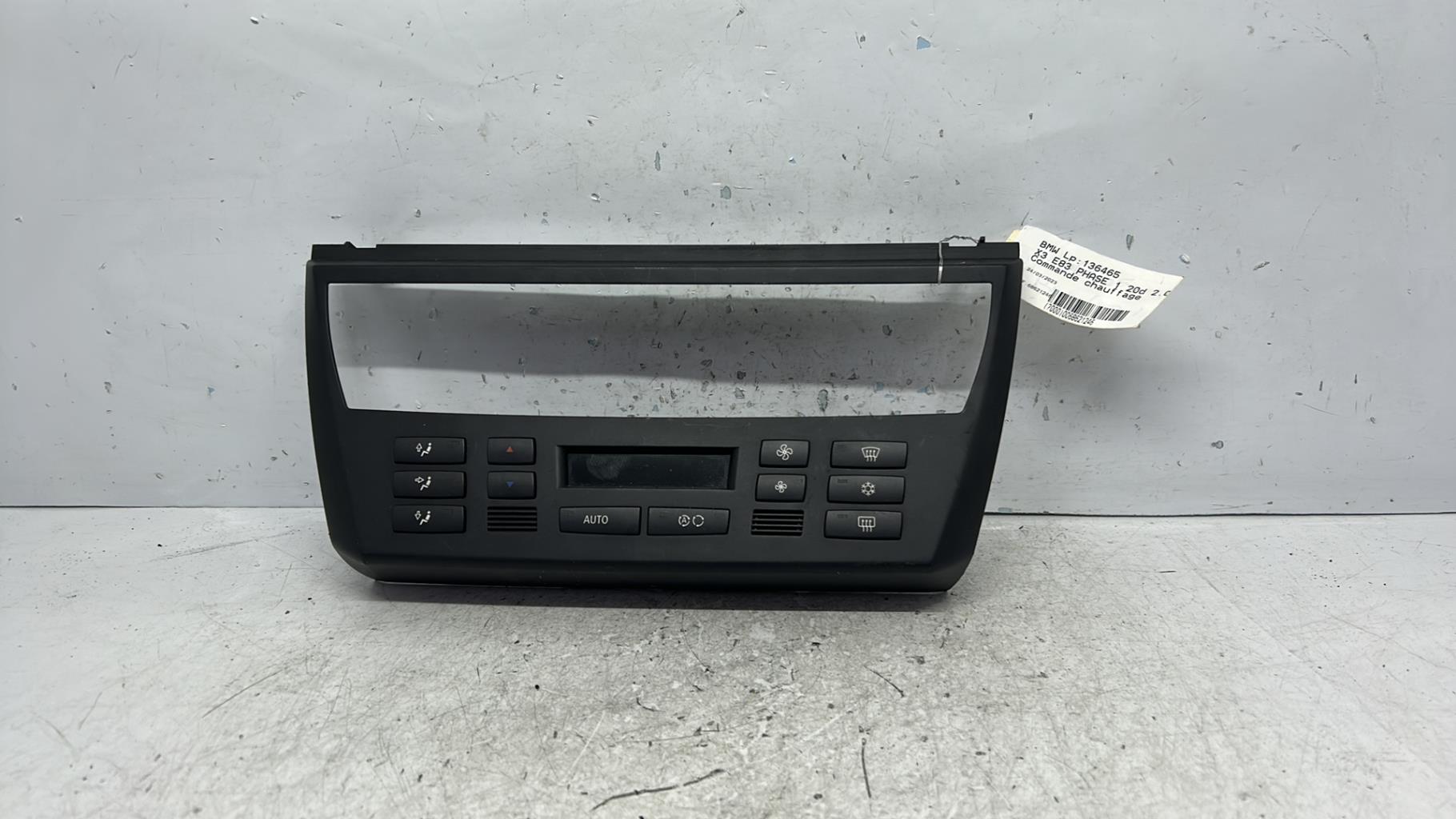 Commande chauffage bmw x3 e83 phase 1