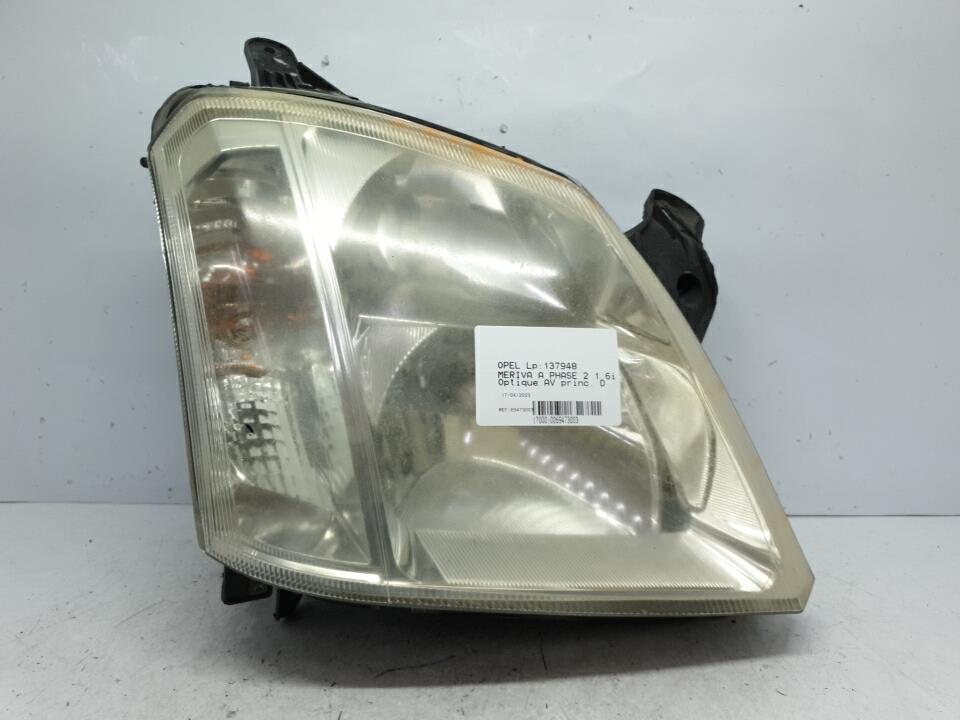 Optique avant principal droit (feux)(phare) opel meriva a phase 2