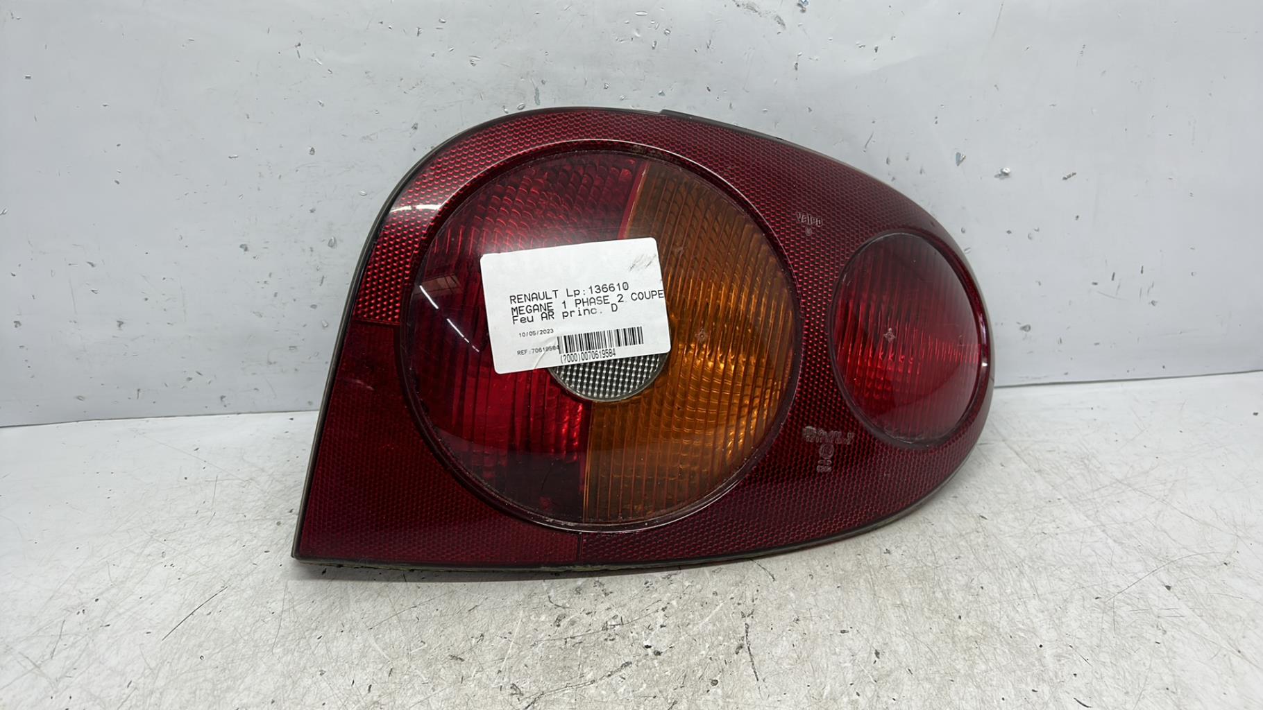 Feu arriere principal droit (feux) renault megane 1 phase 2 coupe
