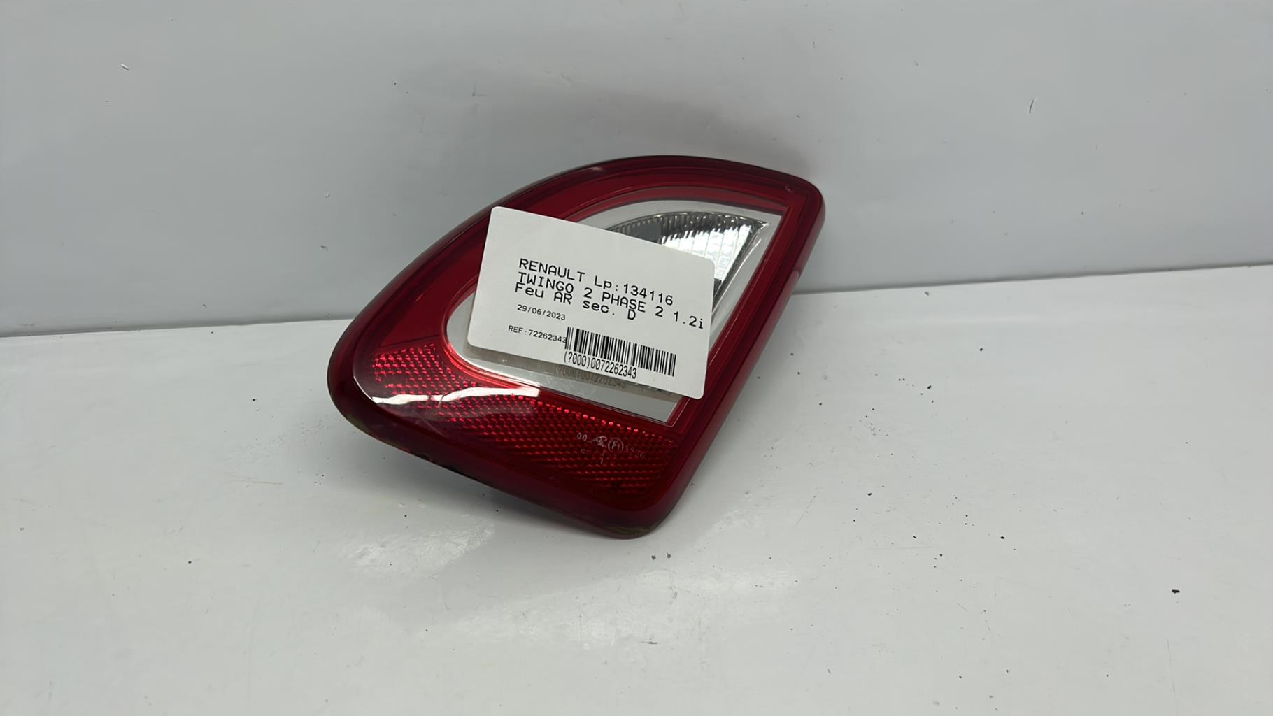 Feu arriere secondaire droit (feux) renault twingo 2 phase 2