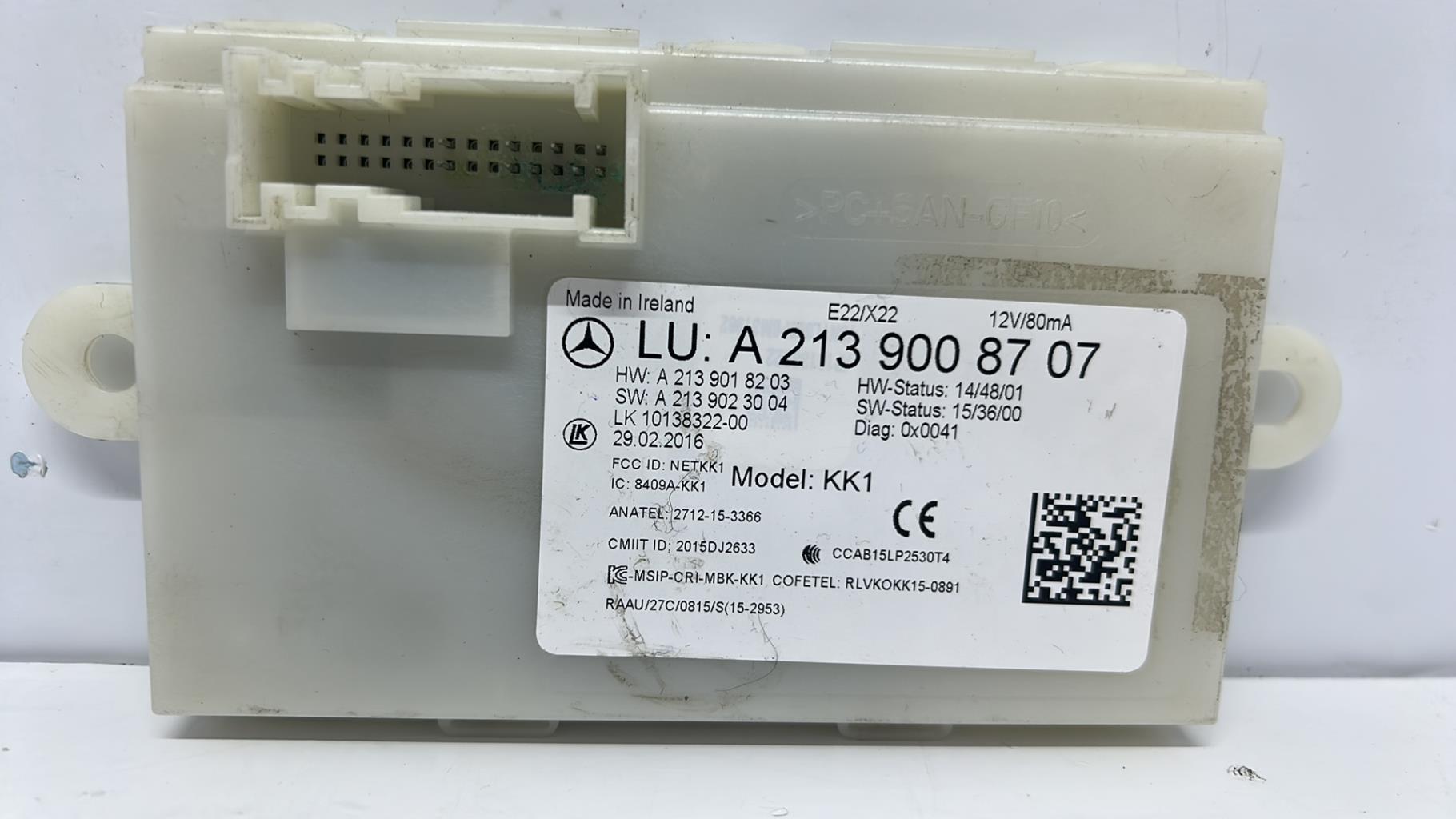 Boitier telecommande recepteur centralisation porte mercedes classe e 213