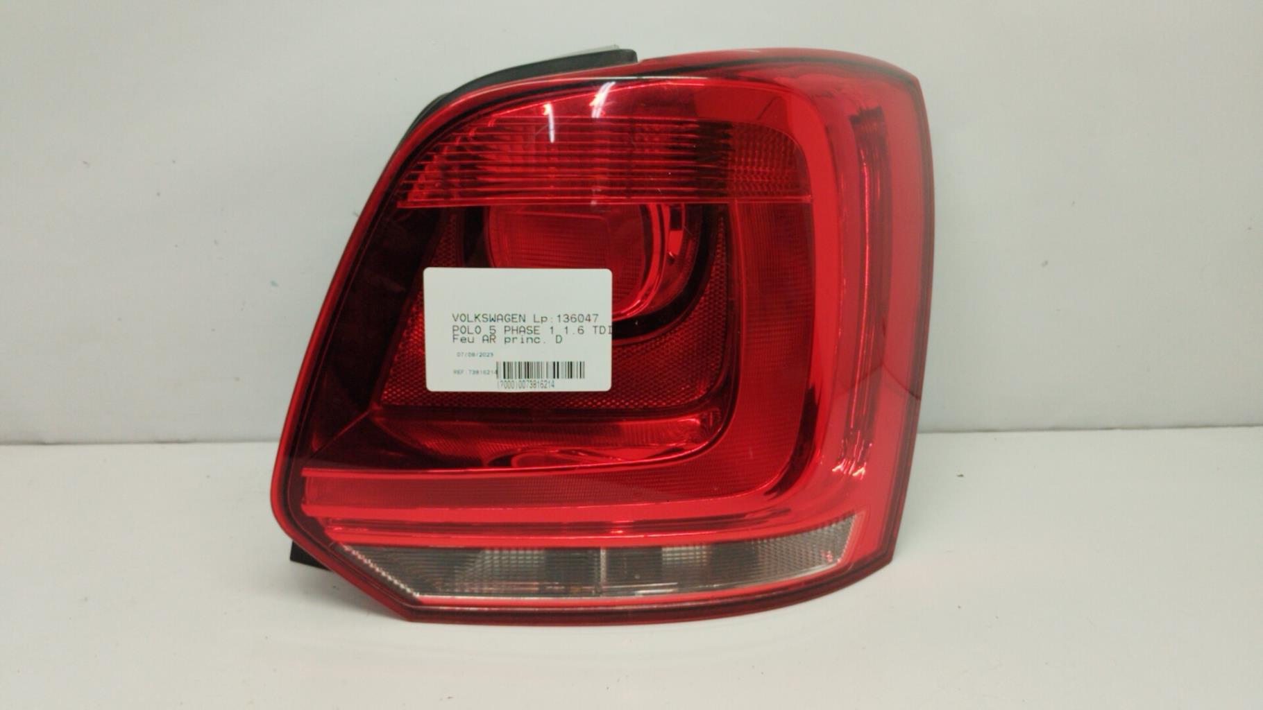 Feu arriere principal droit (feux) volkswagen polo 5 phase 1