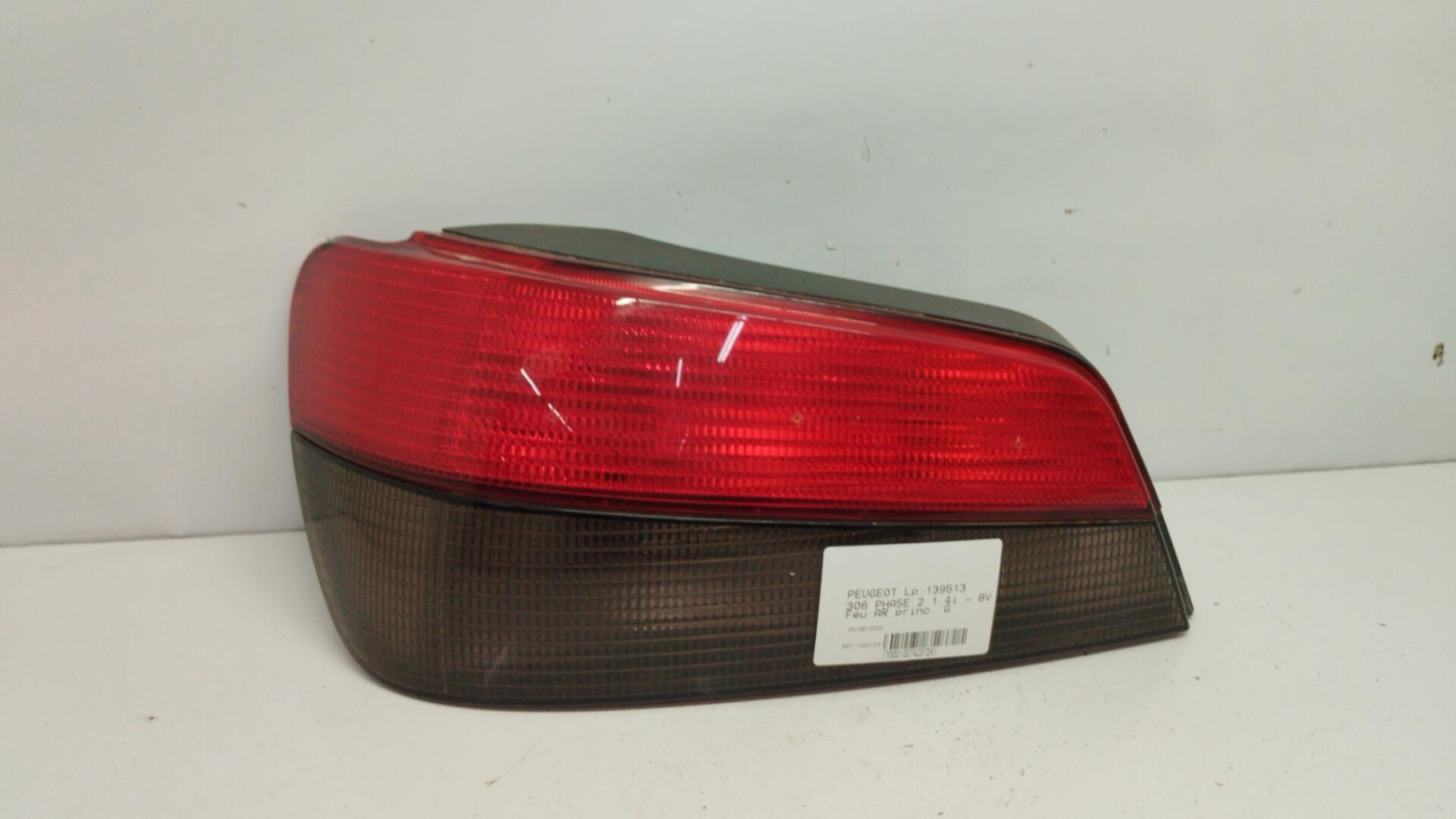 Feu arriere principal gauche (feux) peugeot 306 phase 2