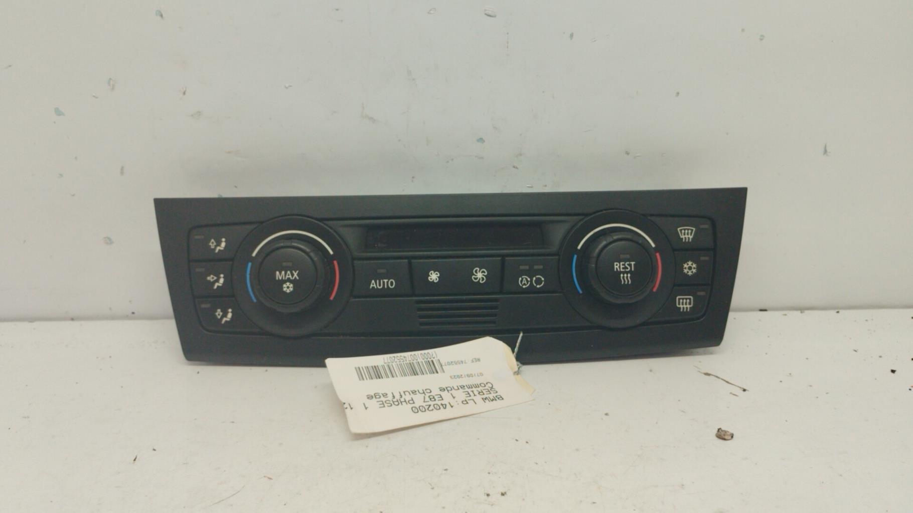Commande chauffage bmw serie 1 e87 phase 1
