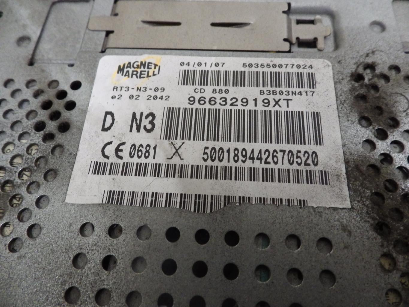Autoradio d'origine CITROEN C3 1 PHASE 1 Diesel - 1