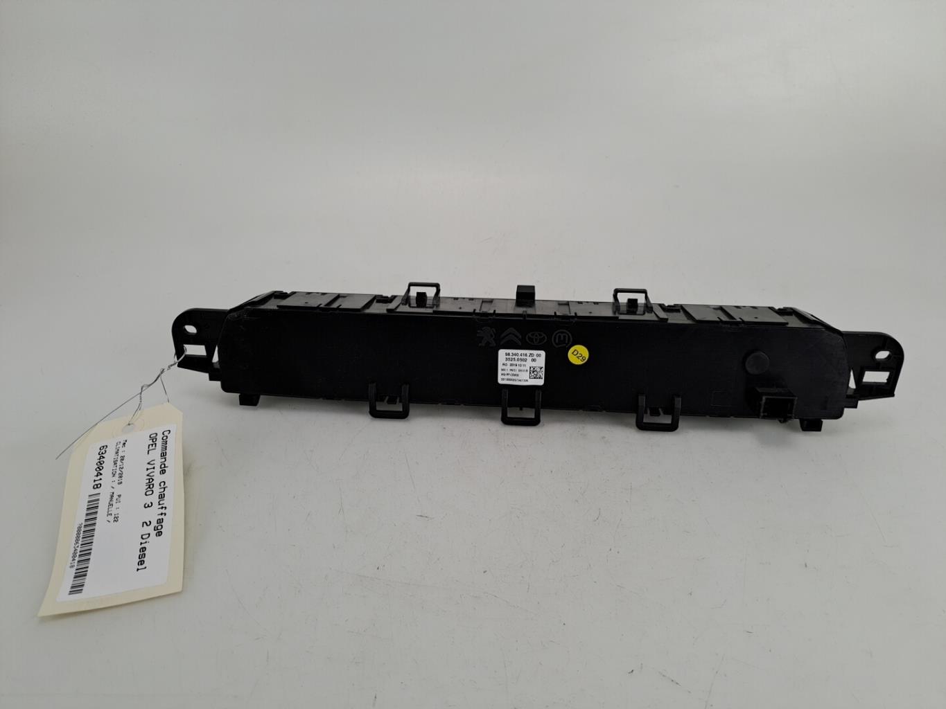 Commande chauffage OPEL VIVARO 3 PHASE 1 Diesel - 1