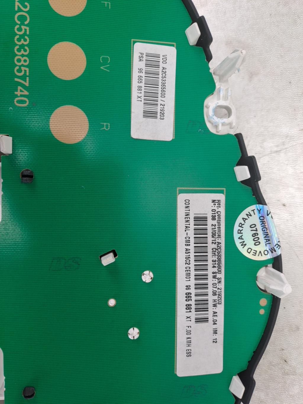 Compteur CITROEN C3 2 PHASE 1 Essence - 1