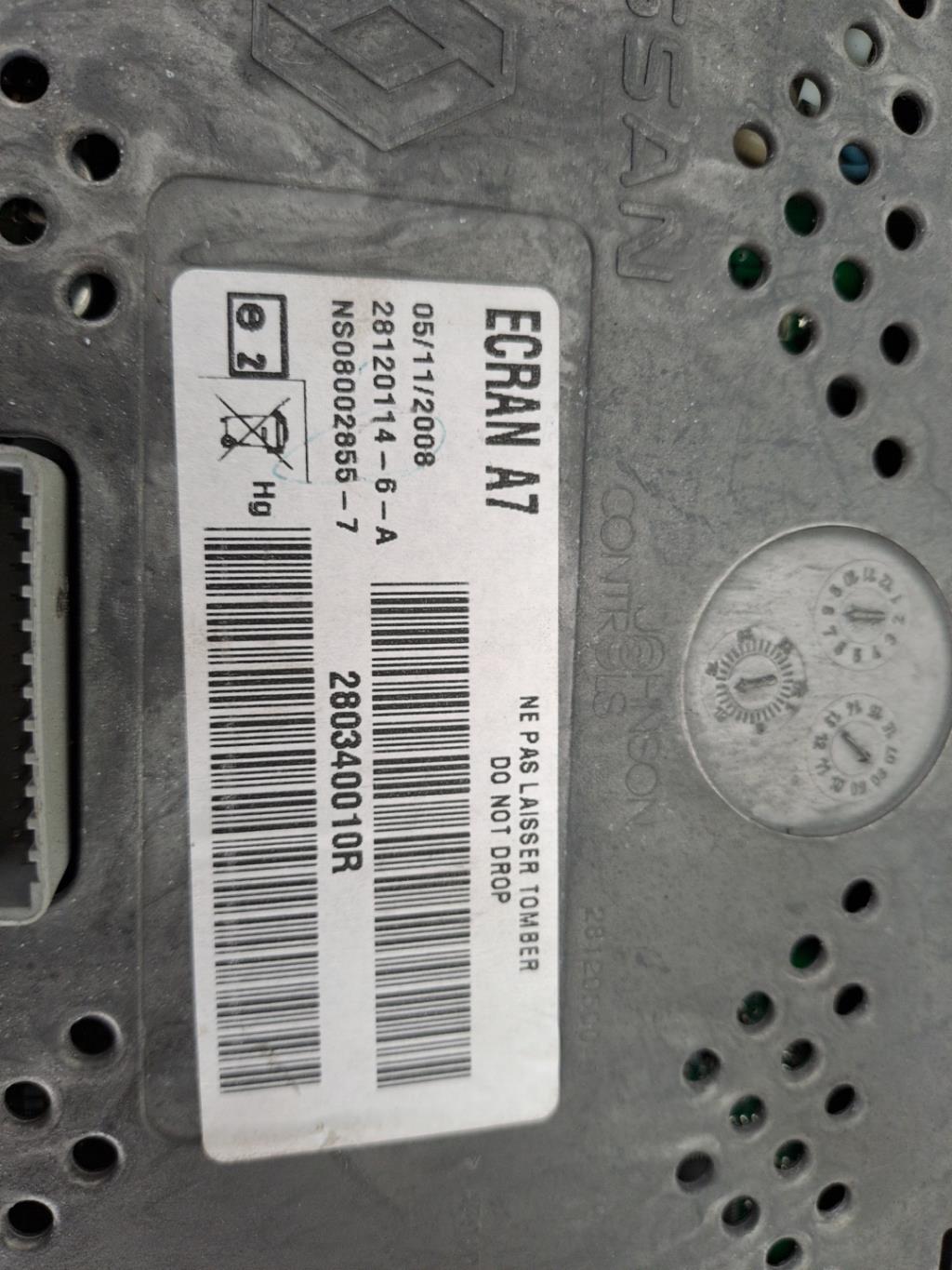 Ecran GPS RENAULT MEGANE 3 PHASE 1 Diesel - 1