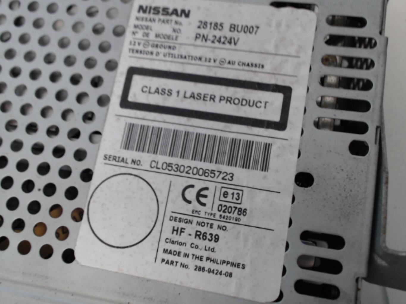 Autoradio originale NISSAN ALMERA TINO PHASE 1 Diésel - 1