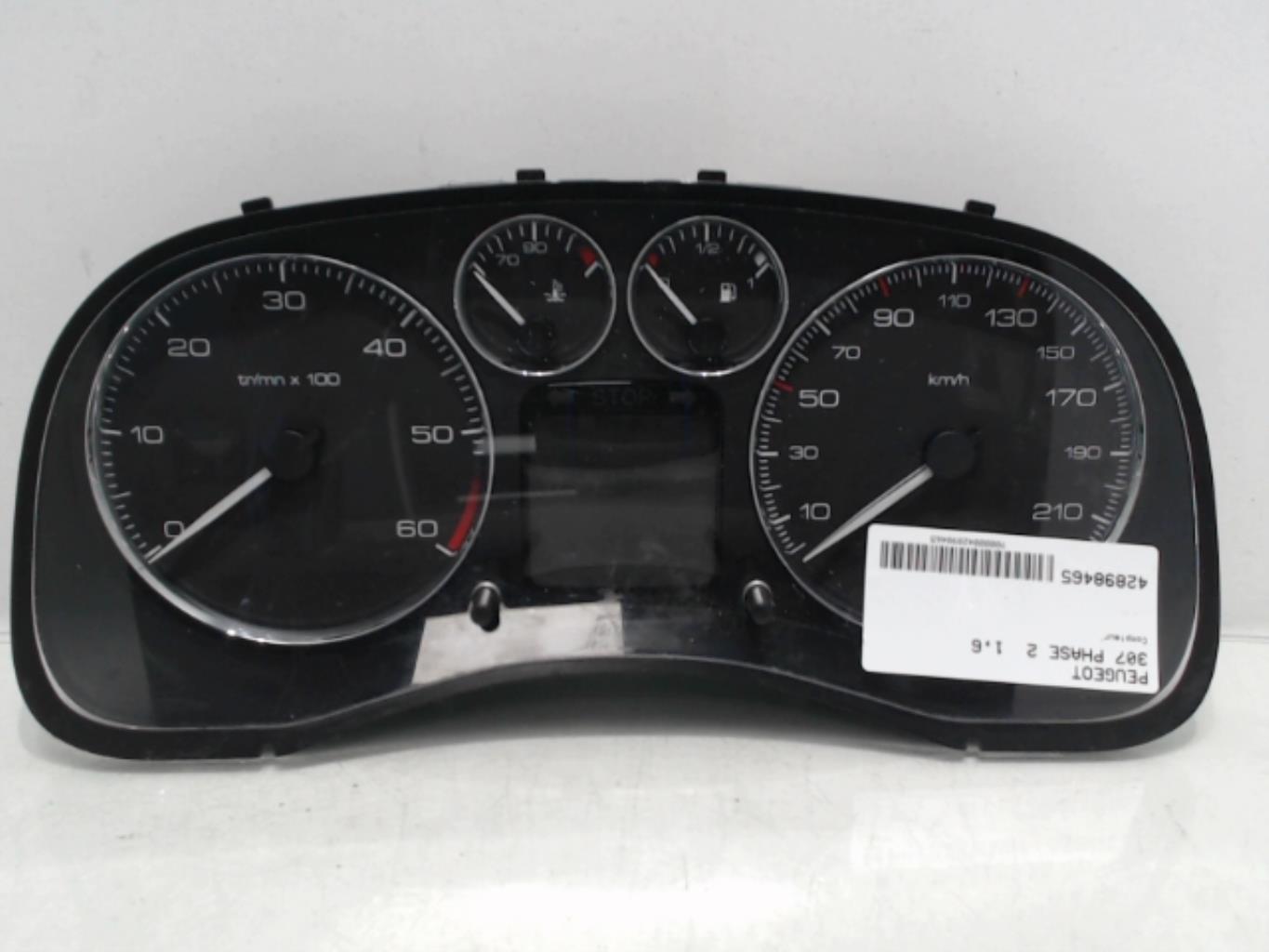 Tachimetro PEUGEOT 307 PHASE 2 Diésel - 1