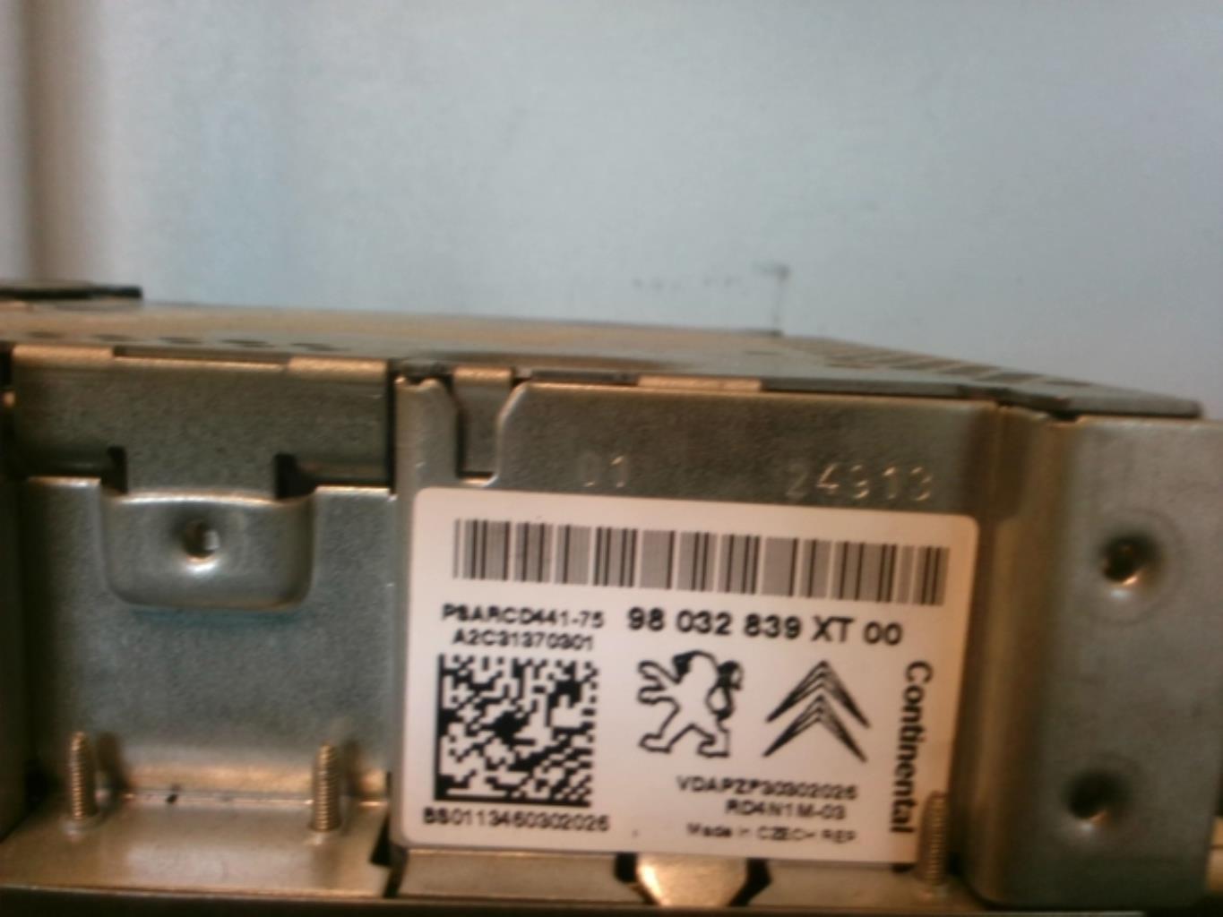 Autoradio originale CITROEN C3 2 PHASE 2 Gasolina - 1