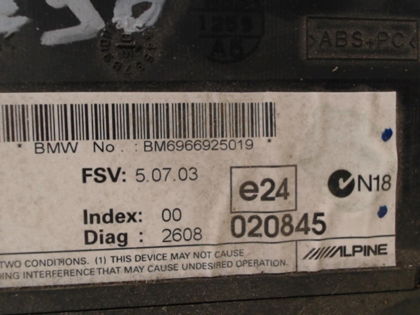 Ecran GPS BMW SERIE 3 E90 PHASE 1 Diesel - 1