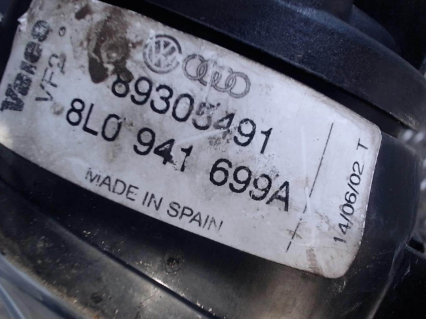 Fendinebbia sinistro (luce) AUDI A3 1 PHASE 2 Gasolina - 1