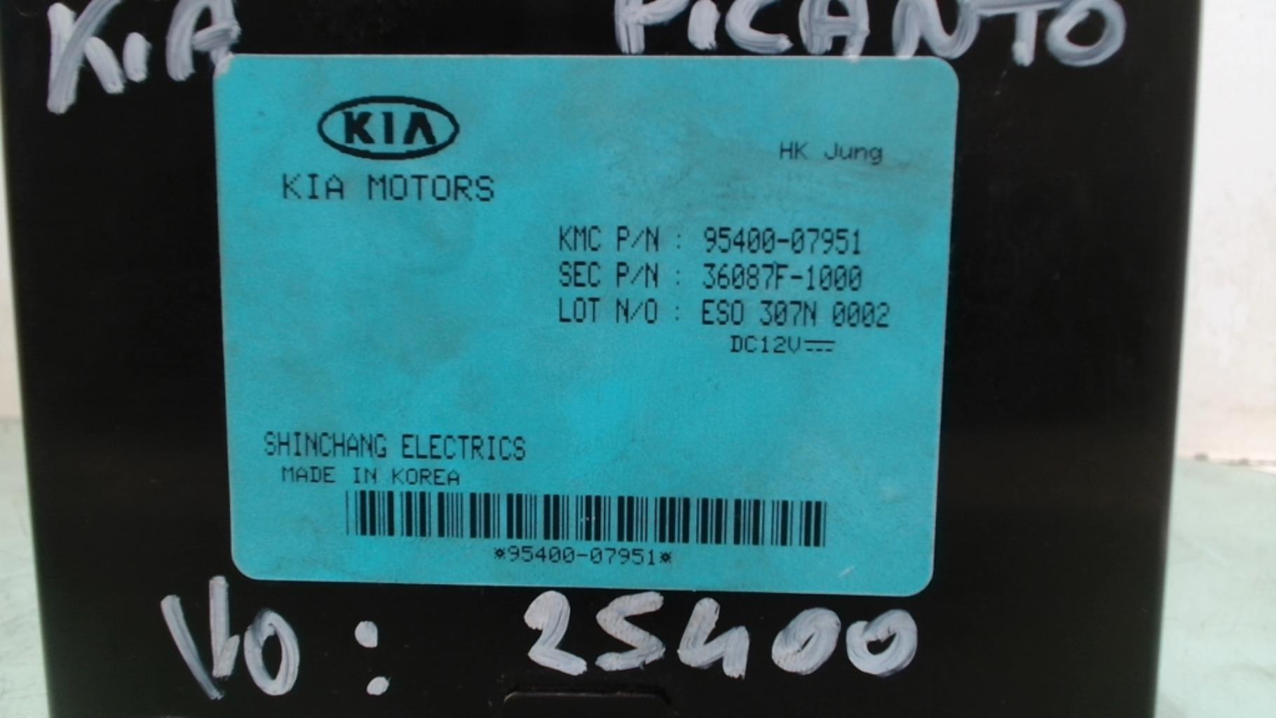 Calculateur KIA PICANTO 1 PHASE 2 Essence - 1